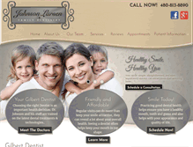 Tablet Screenshot of johnsonlarsendental.com